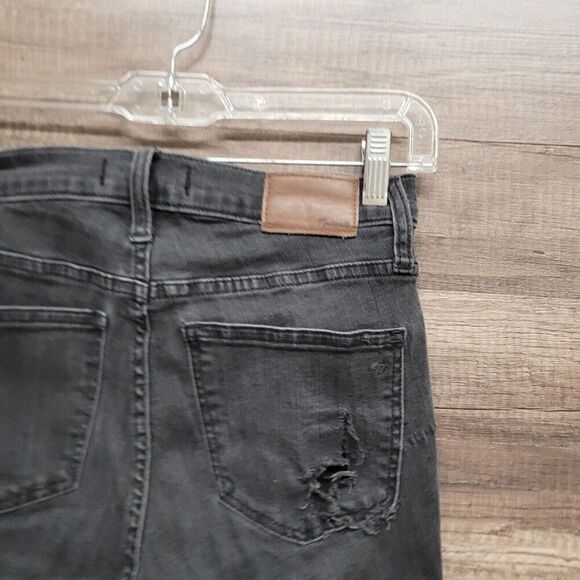 Madewell Jeans Womens Size 25 Tall 9" High Rise Skinny Washed Black - Picture 7 of 13